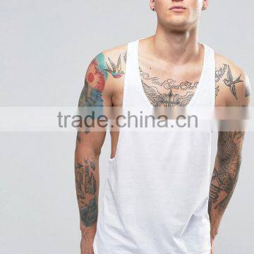 Custom Muscle Tank Top Wholesale plain white stringer tank top