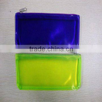 Clear pvc pens bags with zipper