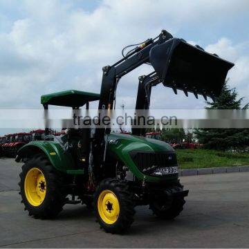 CE certificate DQ554G 55HP 4WD Farm Tractor with TZ-8 Front end loader for sale