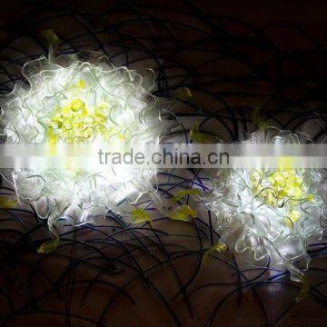 hand blown glass wall decoration XO-20150630&Murano glass chandelier from famous Chinese glass artist Mr Ou