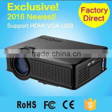 2016 New Cheap HD home cinema Projector HDMI LCD LED PC Digital Mini Projectors support 1080P Proyector Beamer