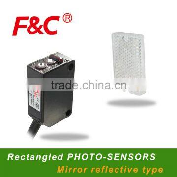 CR-200 series rectangled photoelectirc sensors, 200cm mirror reflective photoelectric switches