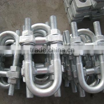 HDG painted U type anchor bolt for wholesale