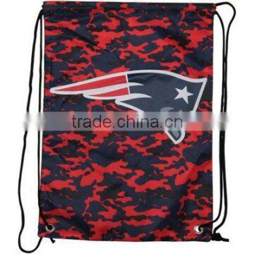 New England Patriots Camo Drawstring Backpack