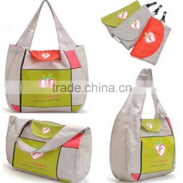 Fashionable Waterproof environmental protection nylon folding shopping bags