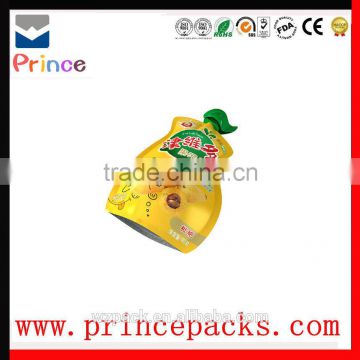 High quality juice drinks pouch bag,aluminum foil fruit juice bags,juice bag with spout