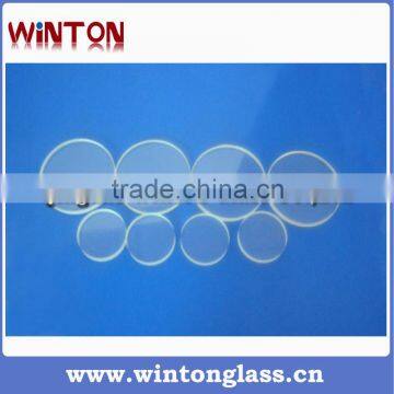 Transparent round borosilicate toughened glass discs