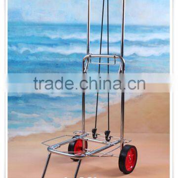 chrome plated garden hand trolley cart