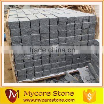 Split face G654 grey granite cobble paver stone