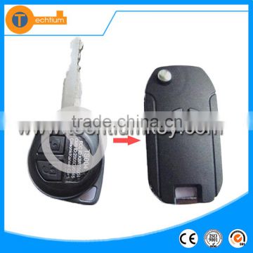 modified flip 2 button remote car key cover shell with suzuki grand vitara sx4 alto splash