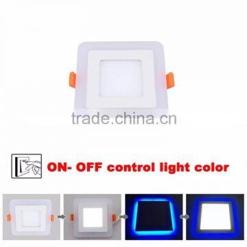 New Design 3 Modes Round Square Recessed Led Panel Down Light 16W photo-3