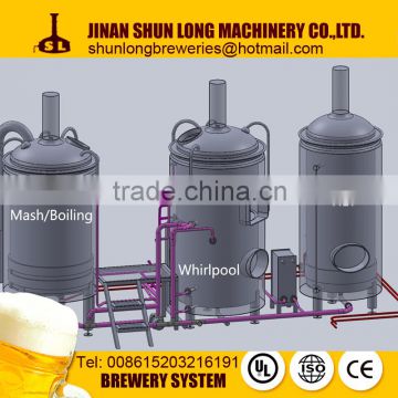 15bbl beer brewery equipment for wheat beer brewing with 3 vessel brewhouse