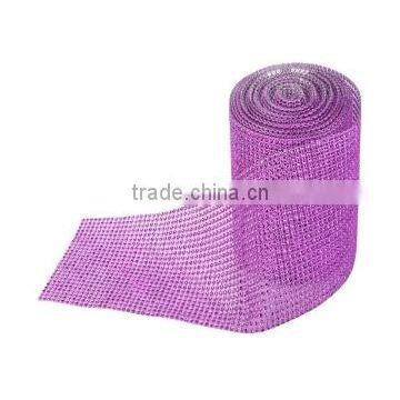 Diamond Mesh Wrap Roll Rhinestone Ribbon Wedding Cake Decor photo-2