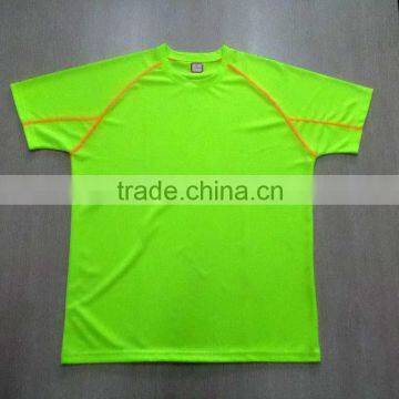 Contrast color raglan sleeves high quality material mesh t shirt dry fit