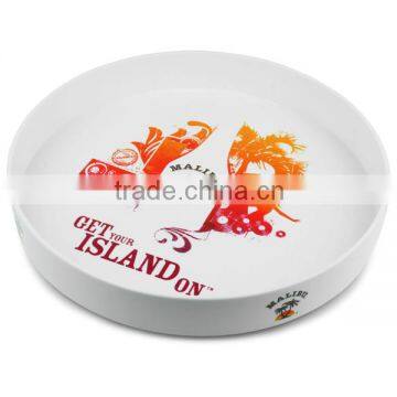 high quality acrylic round coffee cup tray