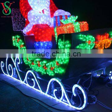 Outdoor Motif Acrylic Reindeer Sleigh Light photo-4