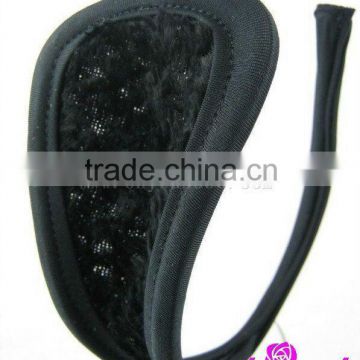 New fashion black elegant womens c string