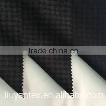 JY-1614 Small Checks Beautiful Design Colorful Printed T/r Woven Plain Weave Men's Leisure Suiting Coat Cloth Fabric photo-3