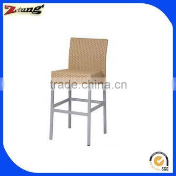 cheap home aluminum high back bar chair for garden ZT-2008CT