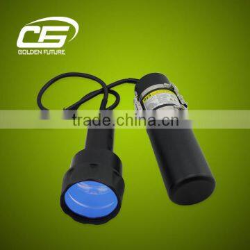 Super bright ip68 waterproof led diving flashlight