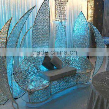 white bride and groom chair for wedding background decoration