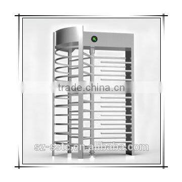 304 Stainless Steel CE approved RFID Card Reader Fingerprint Full Height Turnstile