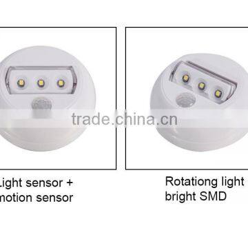 Mini Led Motion Sensor Light With 3 Bright SMD Powered by 3*AAA Batteries photo-2