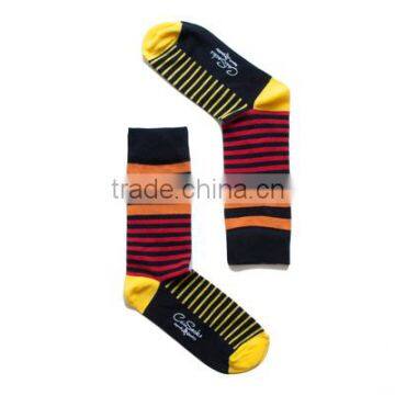 striped design mens socks custom