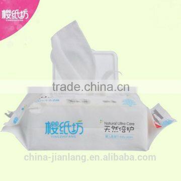 high quantity 80 pcs baby wet wipes with cap