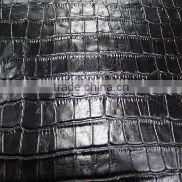 Pressure Crocodile Grain pu Synthetic Leather for Bags,sofa,furniture