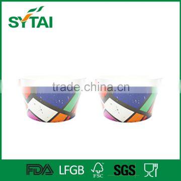 Wholesale Best Selling Custom Logo Printed pe Coated Ice Cream Paper Serving Container From Wuhan Manufacturer photo-2