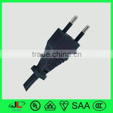 Brazil uc approved power cord 2 pin plug with high quality extension cord