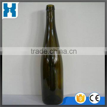 BULK DRAK GREEN EMPTY GLASS WINE BOTTLE WIHT CORK 750ML 75CL