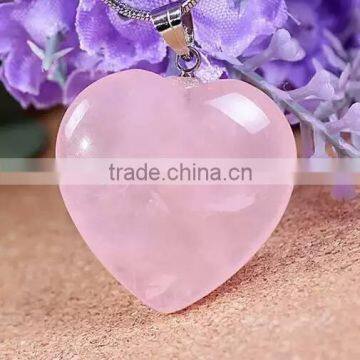 Nature heart-shaped crystal quartz pandent for sale