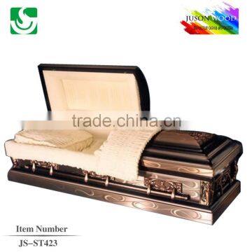 JS-ST423 good quality gold china church caskets factory