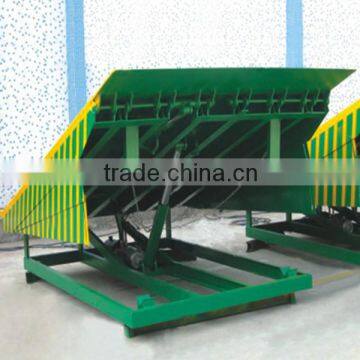 large warehouse ramp stationary adjustment height truck loading ramp