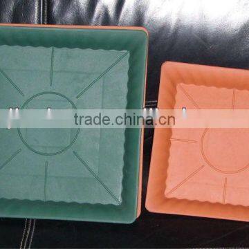 square pot saucers