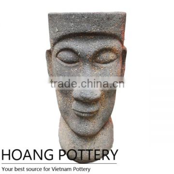 Head Oldstone Statue Decor _ Pottery Statue