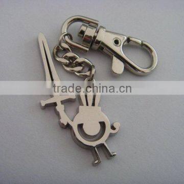 Metal Material key ring,zinc alloy keychain,sword metal key chain