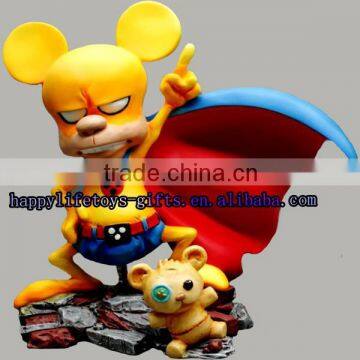 Cartoon resin figure, custom animal figure, resin cartooon figure