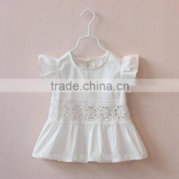 Little Girls Pure White Summer Casual Dress Beautiful Kids White Lace Flower Girl Dress Little Girls Cotton Summer Dresses photo-2
