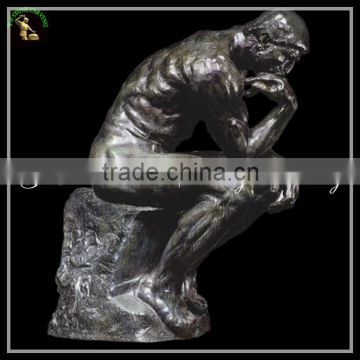 Antique Bronze,Brass,Cast Iron Metal Figure Statues The Thinker