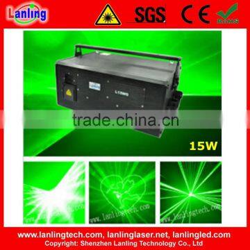 15W hotel logo projector DT40kpss green text-image programmable laser DJ show system