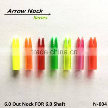 6.0 out arrow nocks for glassfiber shaft arrow