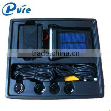 4 Sensors Solar Energy Wireless Parking Sensor With" Dang Dang" Reminder/human Speaker Optioinal photo-3