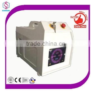 Portable and 500w single pulse q -switched nd yag laser machine remove pigment and colors / touch screen laser tattoo removal