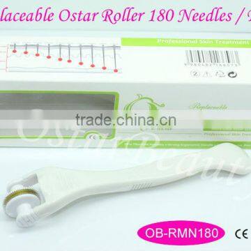 Replaceable roller head 180 needles eye derma roller for sale