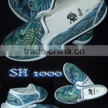 HAND PAINTED TATTOO SHOES