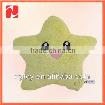 most marketable exquisite novel plush yellow star cushion toys in china shenzhen OEM