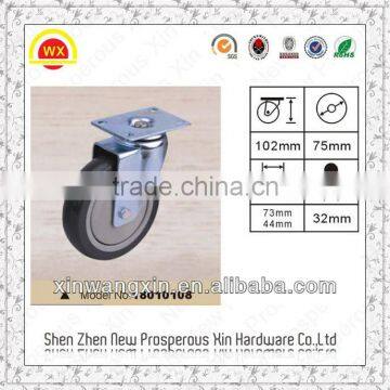 3 inch soft rubber wheel casters